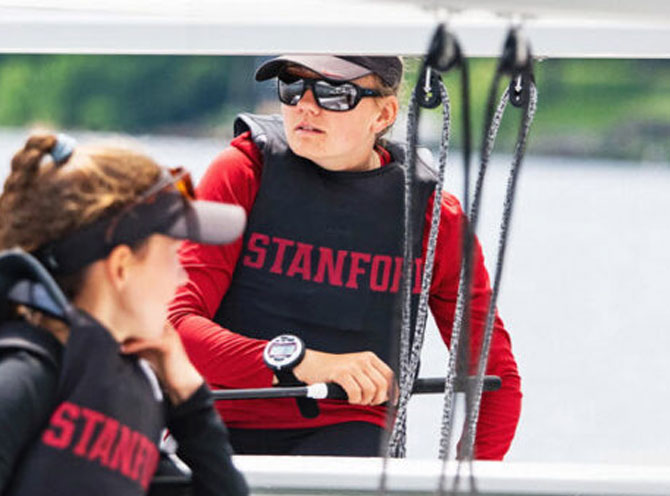 Stanford skipper Vanessa Lahrkamp named the Quantum Women's Sailor